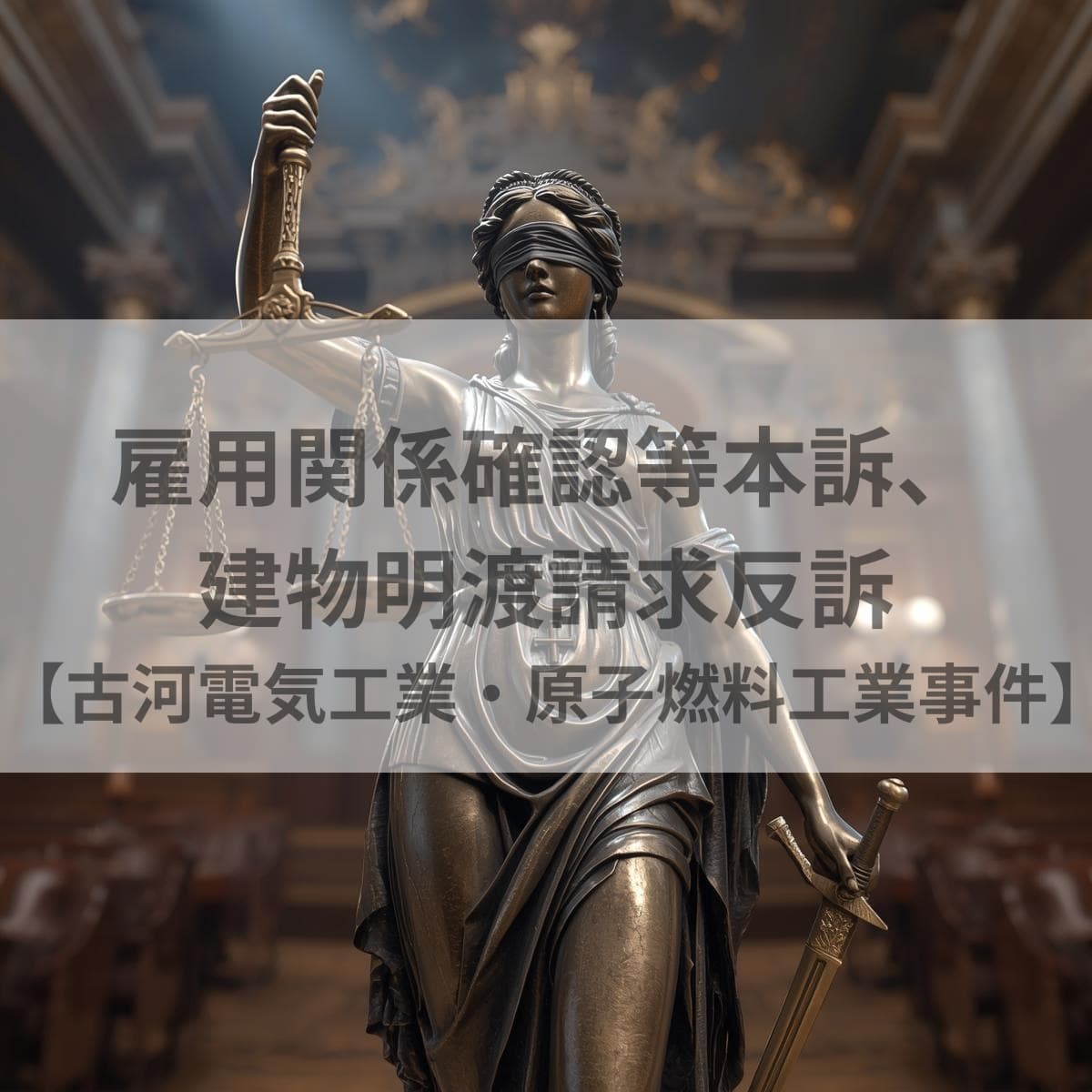 雇用関係確認等本訴、建物明渡請求反訴　古河電気工業・原子燃料工業事件