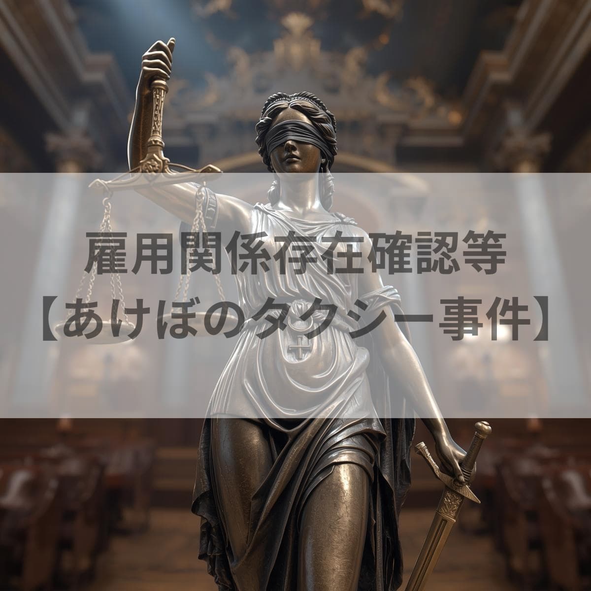 雇用関係存在確認等　あけぼのタクシー事件