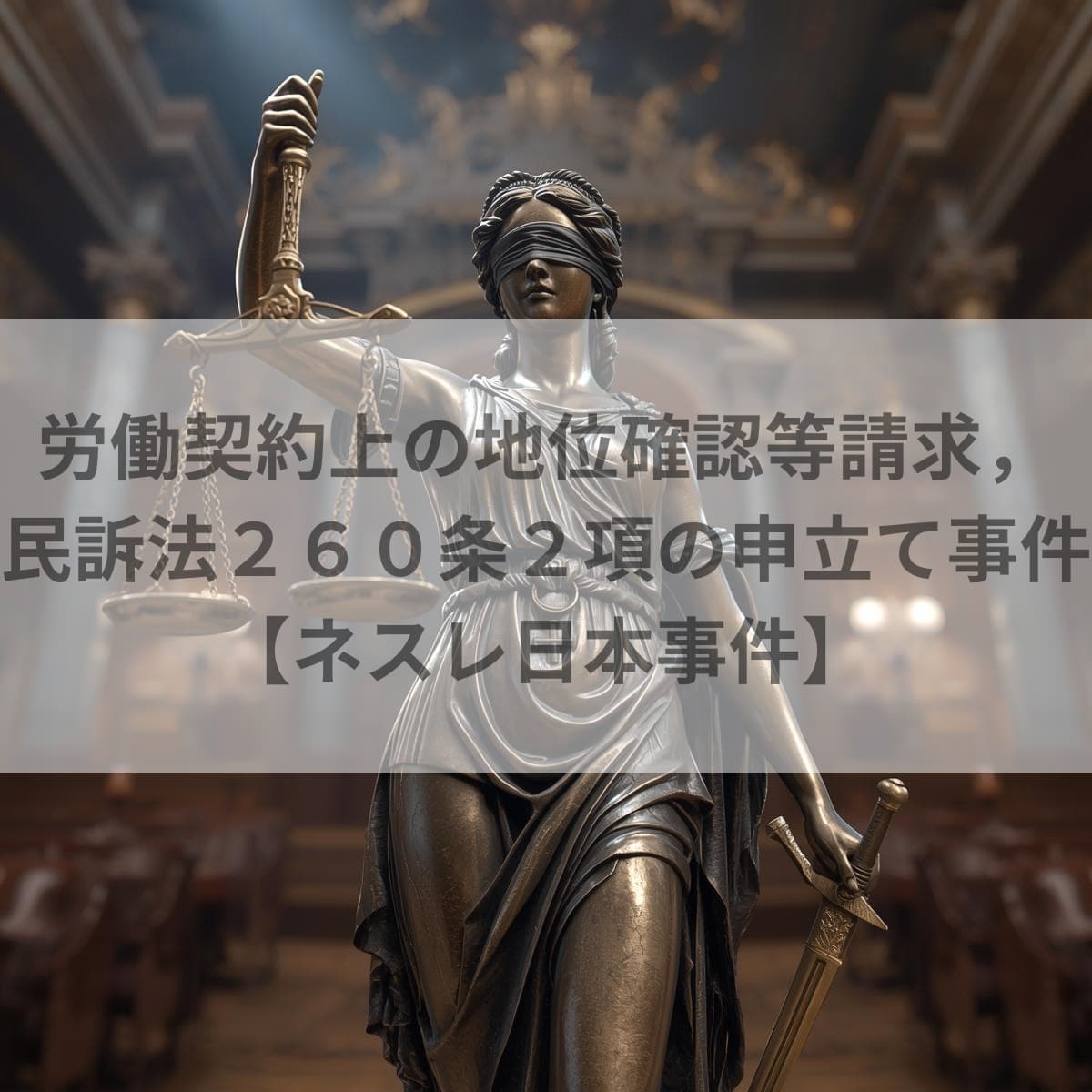 労働契約上の地位確認等請求　民訴法260条2項の申立て事件　ネスレ日本事件