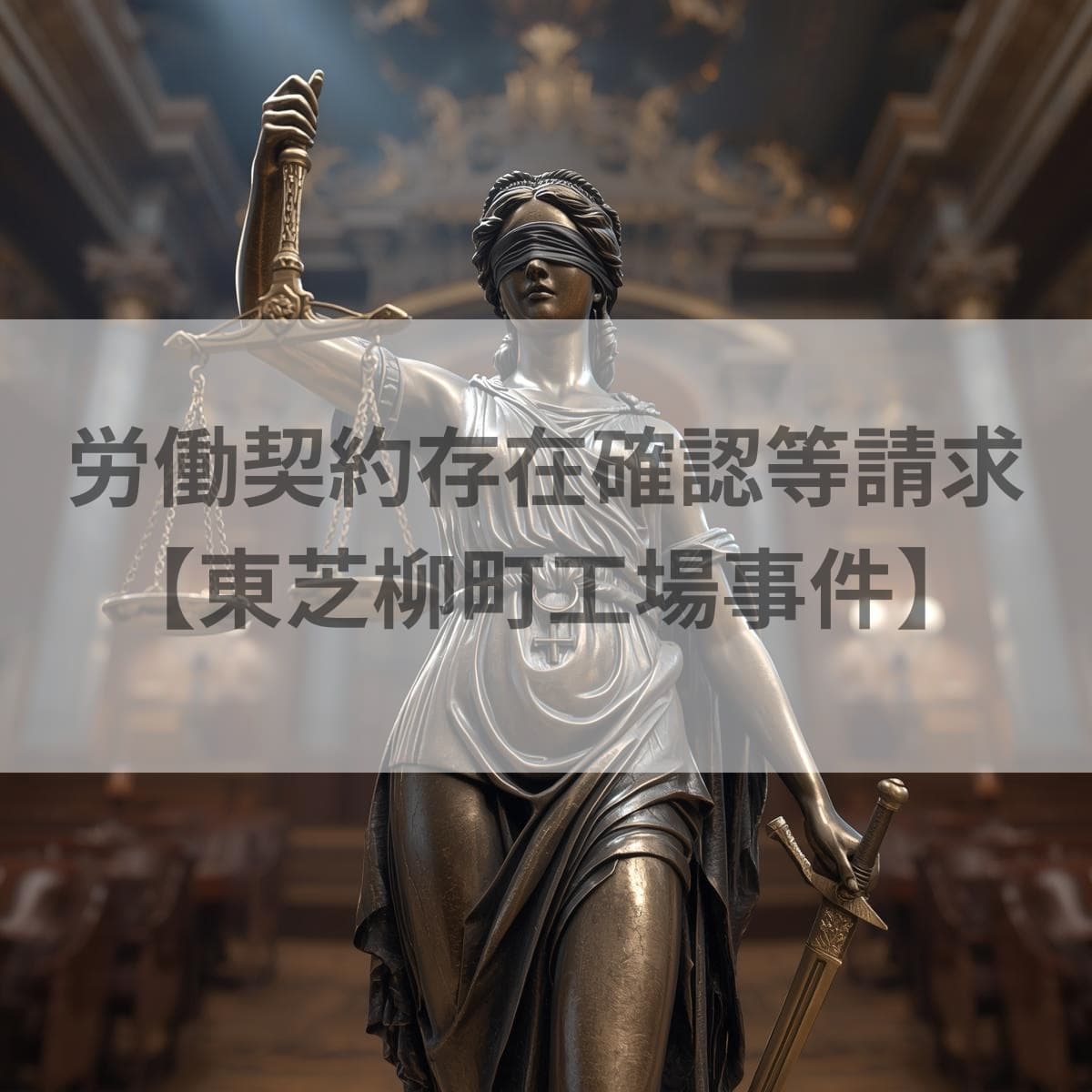 労働契約存在確認等請求　東芝柳町工場事件