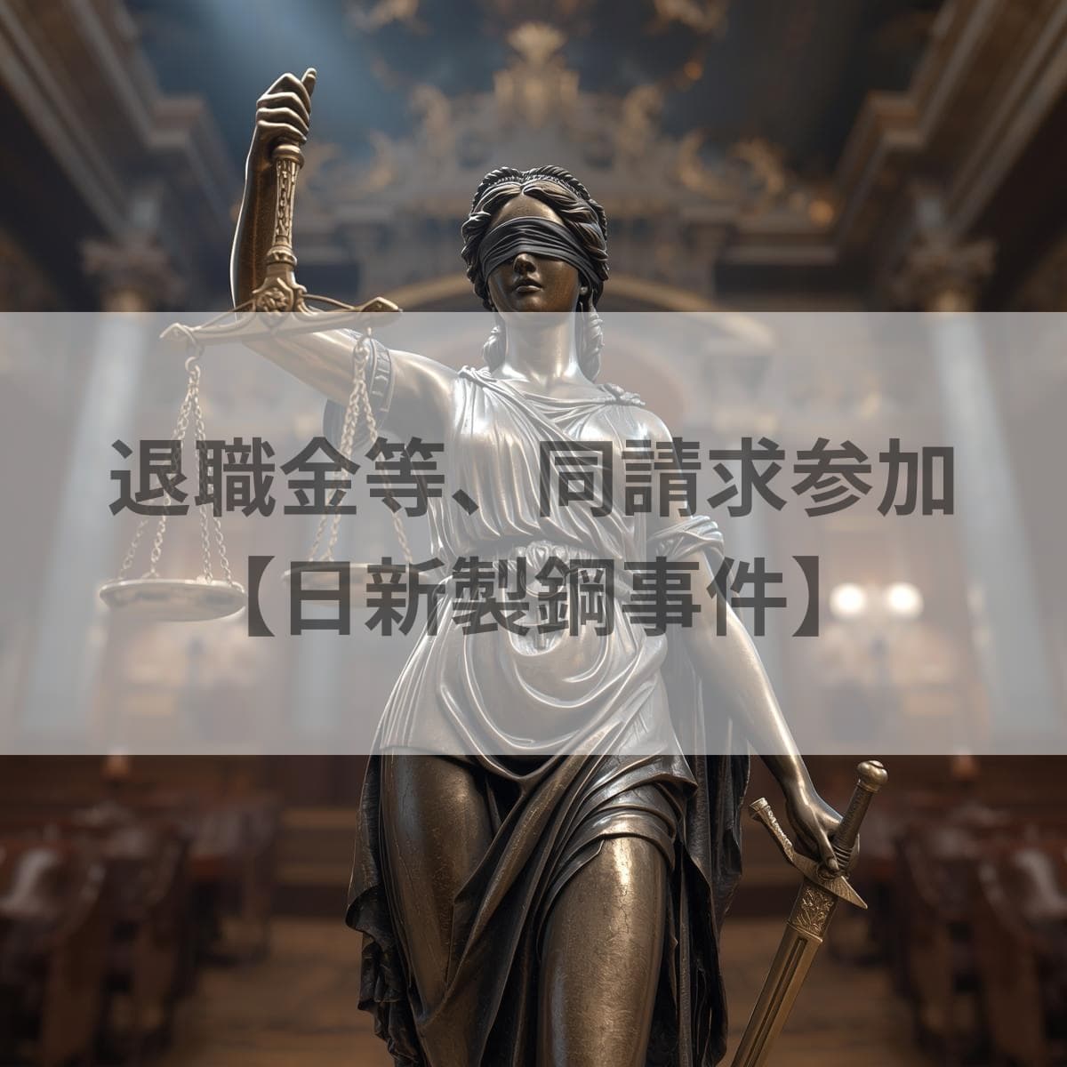 退職金等、同請求参加　日新製鋼事件