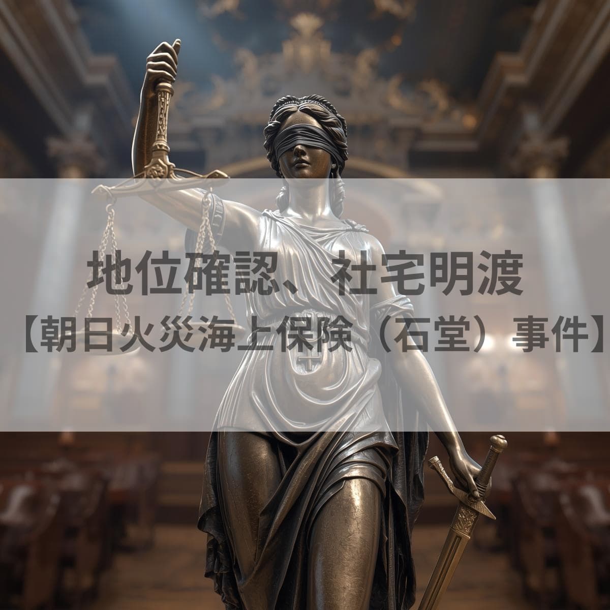 地位確認、社宅明渡　朝日火災海上保険（石堂）事件