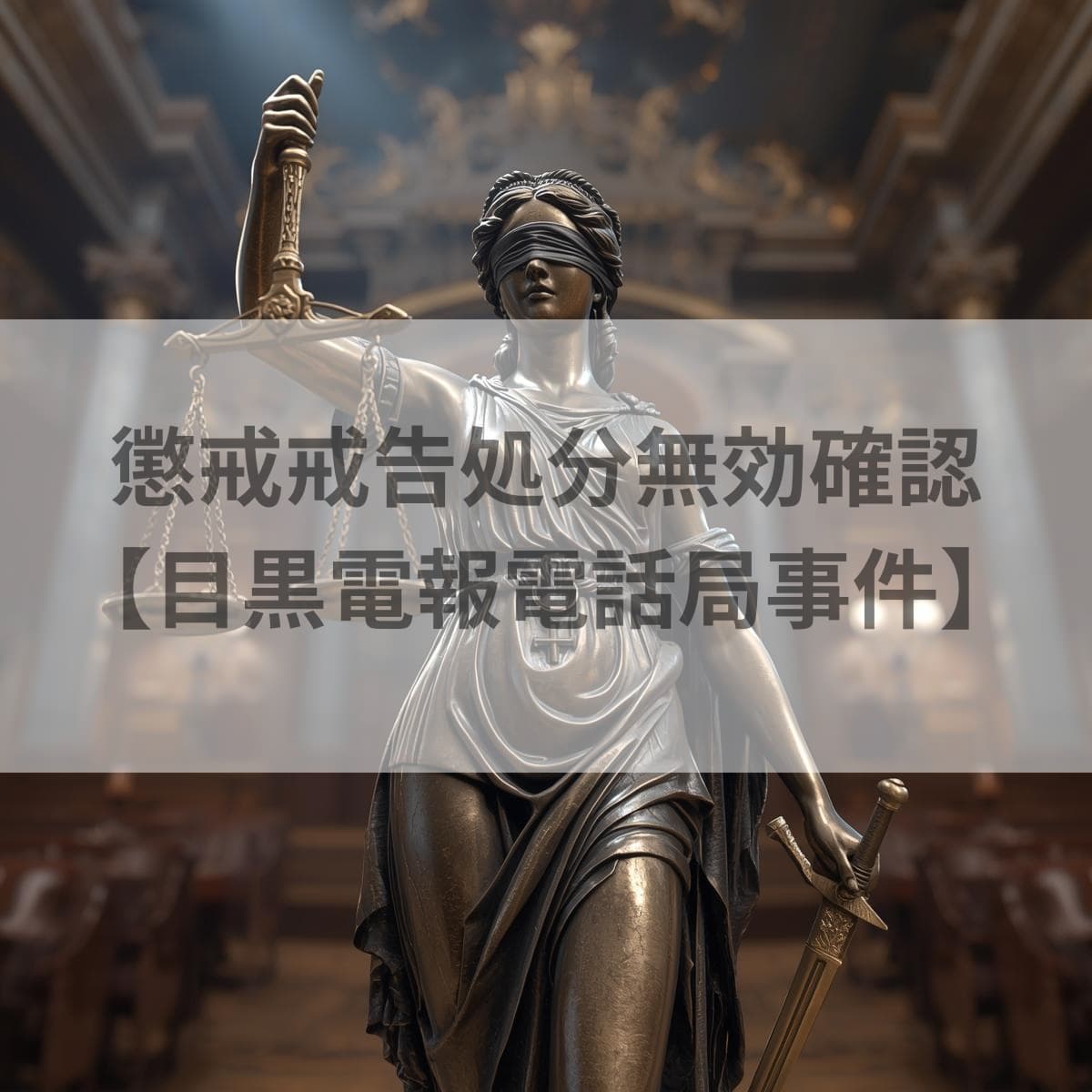 懲戒戒告処分無効確認　目黒電報電話局事件