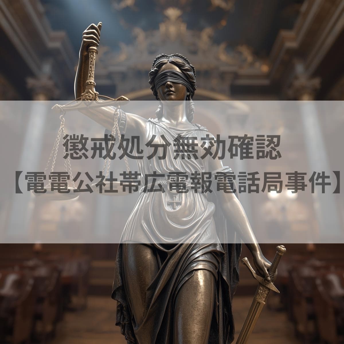 懲戒処分無効確認　電電公社帯広電報電話局事件