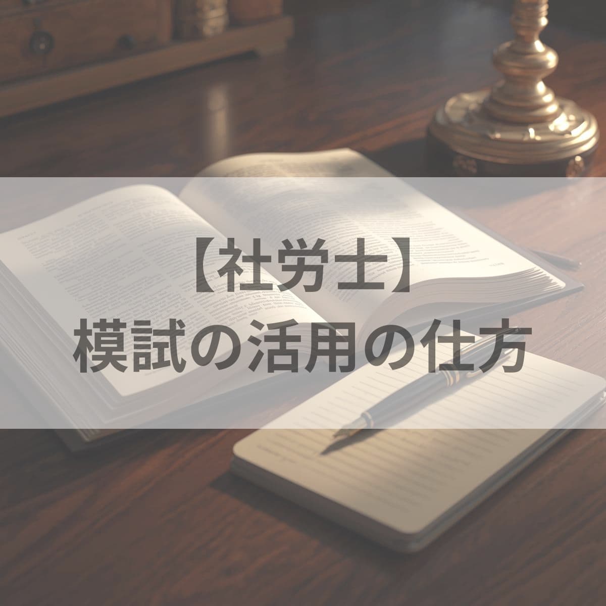 【社労士】模試の活用の仕方
